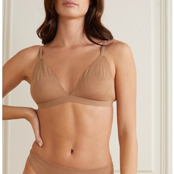 Skims Fits Everybody Summer Mesh Strappy Triangle Bralette Medium Sienna Medium - Picture 1 of 6